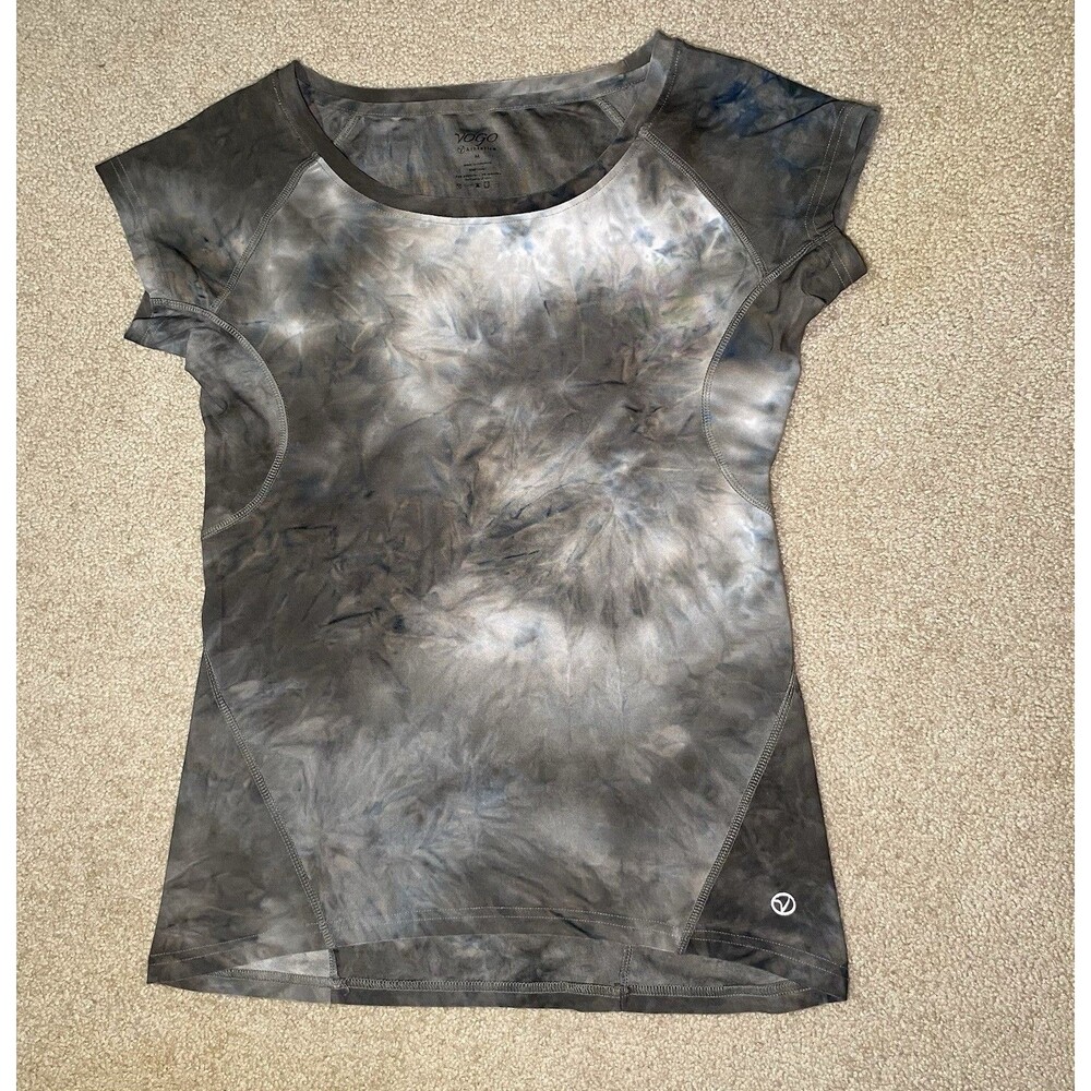 VOGO Athletica Tie Dye Activewear Short Sleeve Workout Shirt Size M